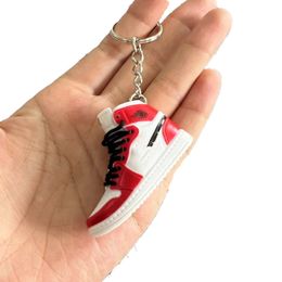 AJ Mini Basketball Shoes Keychains Single Keychain Shoe Mold Keychain Souvenir 3d Stereo Sports Lovers 3 RW9P