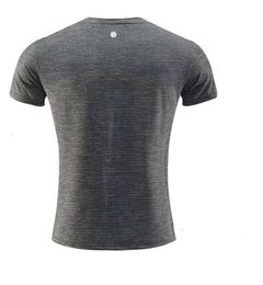 LL Outdoor Men's Tee Shirt Mens Yoga Outfit Quick Dry Sweat-wicking Sport Short Top Male Short Sleeve For Fitness Fashion Brand Clothes467