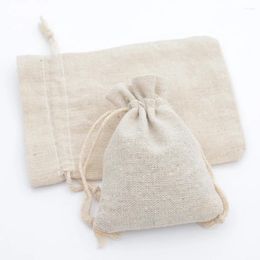 Gift Wrap Big Muslin Cotton Drawstring Packaging Bags For Shoes Clothes Christmas Home Storage