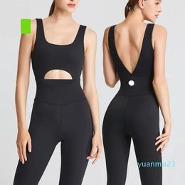 Outfit LL Women Bodysuits For Yoga Sports Jumpsuits Onepiece Sport Quick Drying Workout Bras Sets Sleeveless Playsuits Fitness Casual