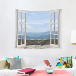 Tapestries Appalachian Mountains Window View Tapestry Decorations For Your Bedroom