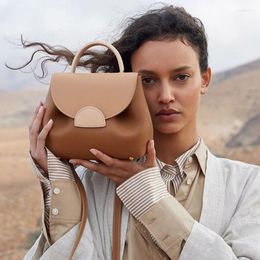 Shopping Bags Single Shoulder Crossbody Bag Niche Design Women's Underarm Fashion Accessories Genuine Leather Handbag