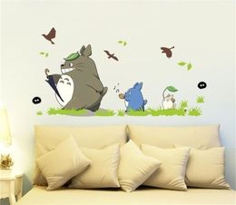 Cute Cartoon Totoro Wall Stickers Home Living Room Waterproof Removable Decals Children Nursery Room Decoration Wallpaper 2012018280379