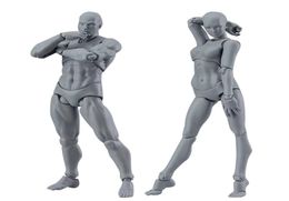 13cm Action Figure Toys Artist Movable Male Female Joint figure PVC body figures Model Mannequin bjd Art Sketch Draw figurine 3D C5327757