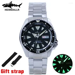 Wristwatches Heimdallr SKX007 Vintage Men Diving Watch Stainless Sapphire 20ATM Waterproof NH36A Automatic Mechanical C3 Super Luminous