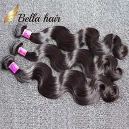 Wefts bella hair 8a 830 inch brazilian hair weft high grade human hair extension natural Colour body wave