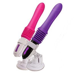 Automatic Insertion and Extension Cannon Machine for Womens Masturbation Instant Tidal Vibration Stimulating Massage Stick Adult Sexual Products 231129