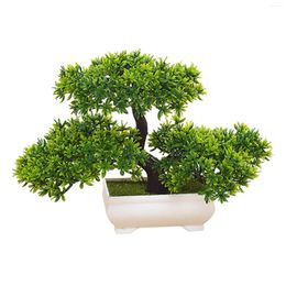 Decorative Flowers Artificial Bonsai Tree Table Small Fake Plants For Office Bedroom Fireplace