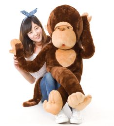 Dorimytrader Cute Animal Gorilla Plush Toy Doll Giant Longarmed Monkey Hug Monkey Dolls Pillow for Child Toys Birthday Gift DY5054883168