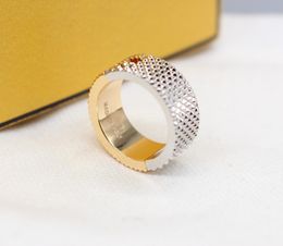 2024 Luxury quality charm punk band ring with diamond and special design in 18k gold plated have stamp box PS3720A