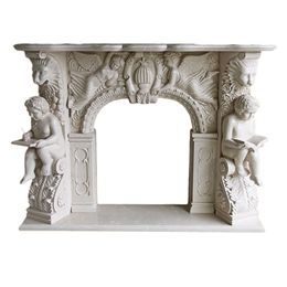 Marble fireplace, European arch door, home villa living room fire mantel, high-end atmosphere, beautiful appearance, factory direct sales, large volume discount