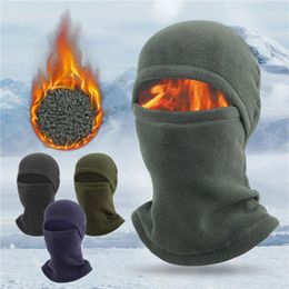 Berets Fashion Winter Outdoor Polar Fleece Cycling Sport Hats Windshield Breathable Motorcycle Knitted Balaclava Hood Thicked Masks