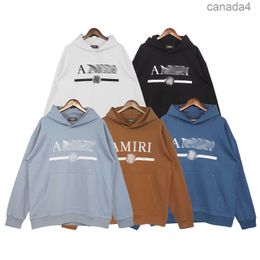 Designer Ami Highquality Mens Hoodies Hooded Sweatshirts Streetwear Loose Oversize Pullover Long Sleeve Hood ZSHK H5GX