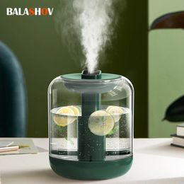 1L Large Capacity Rechargeable Air Humidifier 2000mAh Battery Aroma Essential Oil Diffuser USB Mist Maker LED Light for Home 240104
