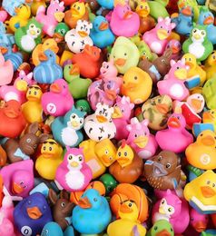 100PCS Random Rubber Multi styles Baby Bath Bathroom Water Toy Swimming Pool Floating Toy Y20032336588742032462