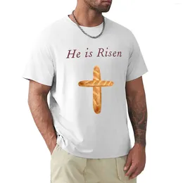 Men's Tank Tops He Is Risen Shirley's Bread Apron (Community) T-Shirt Short Sleeve Tee Black T Shirts Shirt Men