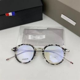 Thom Brand TB908 Pure Titanium Glasses Frame Men Women Retro Round Circle Eyeglasses Myopia Optical Prescription Eyewear Oculos Fa244B