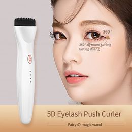 Portable Style 5D Eyelash Curler Heat Curling ElectricElectric Heated Eye Lashes Eyelash Grafting Long Lasting Makeup Tools 240104