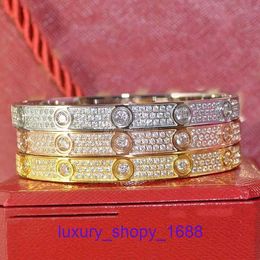 High Quality Car tiress 18k Gold Holiday Gift Bracelet Jewellery Wide version narrow full sky star card family titanium steel bracelet womens Have Original Box