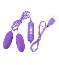 USB Powered Dual Vibration Sex Toys 12 Speed Vibrator Waterproof Strong Vibrating Double Jump Egg Sex Products for Women Orgasm8162565
