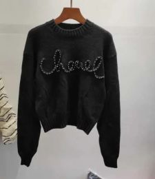2024 Spring Luxury Sweater Letter Brand Knitting Knitted Cotton Sweater Designer Pullover Jumpers Famous Clothing for Women