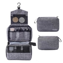 Hanging Travel Toiletry Bag for Men and Women Makeup Bag Cosmetic Beautician Folding Bag Bathroom and Shower Organizer toilettas 240104