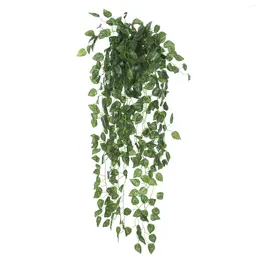 Decorative Flowers 1 Pc Artificial Plants Vines Greenery Rattan Fake Hanging Plant Faux Vine For Wall Indoor
