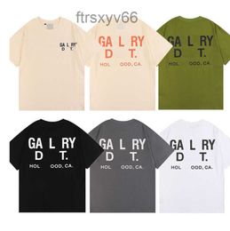 Men's T-shirts Designer Galleryes t Shirt Angel Brand Net Red Retro Galerys Depts Men and Women Short-sleeved Galilee Printed Reflective S-xl 0FK7