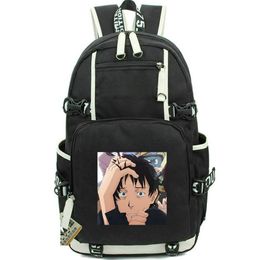Satou Tatsuhiro backpack Welcome To NHK daypack Galgame Cartoon school bag Print rucksack Casual schoolbag Computer day pack