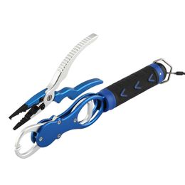 Aluminum With Weight Scale Accessories For Fishing Hook Remover Fish Pliers Cutting Lines Fishing Grabber Lip Grip