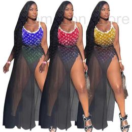 Women's Swimwear designer European and American cross-border women's clothing summer hot selling small fresh with mesh skirt camisole one piece swimsuit LPEX