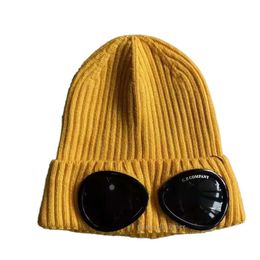 Stones Island Caps Men's Designer Ribbed Knit Lens Hats Women's Extra Fine Merino Wool Goggle Beanie Official Website Version CP 571 416 490