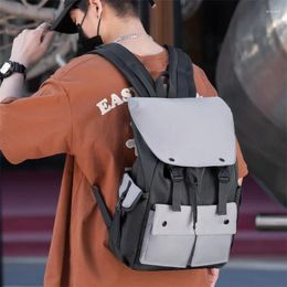School Bags Fengdong Cool For College Students Lightweight Waterproof Book Bag Teenager Boys High Backpack Men