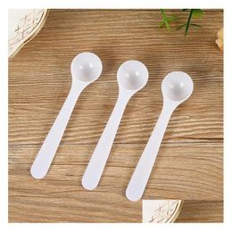 Spoons 1G/2Ml Plastic Measuring Spoon For Coffee Milk Protein Powder Kitchen Drop Delivery Home Garden Kitchen, Dining Bar Flatware Dhhtb