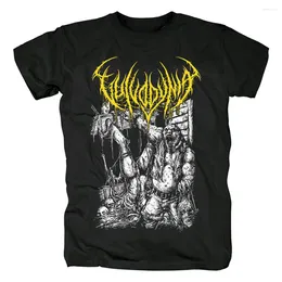 Men's T Shirts Heavy Mental Band Vulvodynia T-shirt Mens Cotton Tshirt Music Graphic Tee-shirt Harajuku Punk Skateboard Streetwear