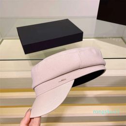 Berets Fashion Beret for women Metal decoration madam hat girl army cap Including box Holiday gifts