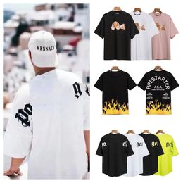 Palm Anglesdesigner T-shirt Brand Clothing Shirt Back Foam Graffiti Letter Cotton Short Sleeve Spring/summer Fashion Mens and Womens