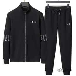 Boss Mens Men's Hoodie Tracksuits Autumn Winter Mens Sportswear Outwear Two Bosses Jogger Set Jacket And Pants Casual Men Gyms Embossed 9255