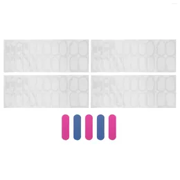 Nail Gel 5 Sheets Strips Stickers Clear Polish Manicure Kit