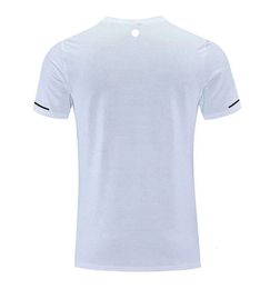 LL-R661 Men Yoga Outfit Gym T shirt Exercise & Fitness Wear Sportwear Trainning Basketball Running Ice Silk Shirts Outdoor Tops Short Sleeve Elastic Breathable356643