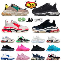 Fashion Casual Shoes Designer Luxury Sneakers triple s Sports Hiking Men Pink Women Platform Trainers Clear Sole Purple Outdoor Sports Jogging Yellow Green Red 36-45