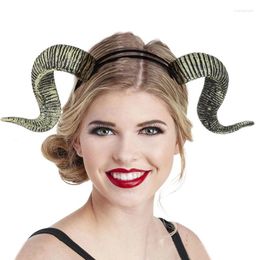 Party Supplies Women Men Adults Sheep Horn Headband Cosplay Decor Hair Clip Xmas Halloween Headwear Hairband Props Demon Evil Gothic