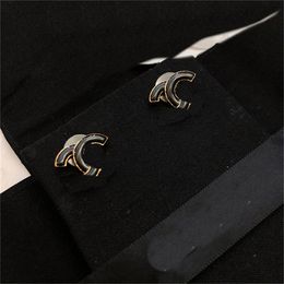 C Stud Earing Designer For Lady Women CCity heart-shaped Earring Internet celebrity Jewellery Woman Gold hoop Earrings 1445