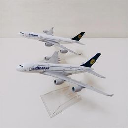 Modle Aircraft Modle Air Germany Lufthansa Airbus 340 380 A340 A380 Airlines 1/400 Scale Diecast Aeroplane Model Plane Aircraft Toys Allo