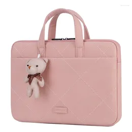 Briefcases BRINCH 15.6 Inch Laptop Sleeve Case Briefcase Carrying Handbag Water Repellent Polyester Protective Cover