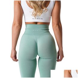 Yoga Outfit Nvgtn Seamless Leggings Spandex Shorts Woman Fitness Elastic Breathable Hip Lifting Leisure Sports Lycra Tights Drop Del Dhzjf