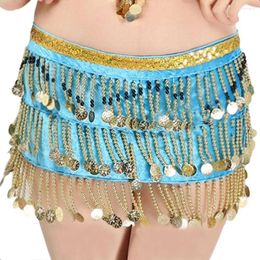 Stage Wear Tassels Belly Dance Belt Shiny Sequins Rhinestone Waist Chain For Thailand/India/Arab Show Costumes Women