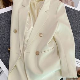 Women's Suit Coat Elegant Sports Casual Blazer Korean Fashion Luxury Jacket Spring Autumn Solid Colour Ladies Clothing 240103