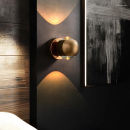 Wall Lamps Minimalist Hallway Decor Background Bedroom Bedside Lights Washing Sconcel Up And Down Luminescence