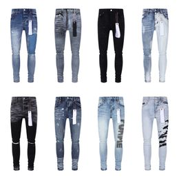 Purple Jeans Mens Designer Jeans Pant Stacked Jeans Men Baggy Denim Motorcycle Baggy Ksubi Jeans Hombre Mens Pants Trousers Biker Embroidery Ripped For Trend 29-40
